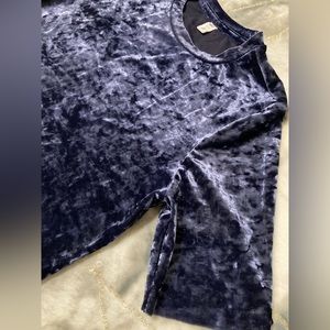 BP. Nordstrom Crushed Velvet Top